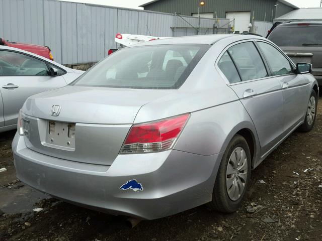 1HGCP26348A159519 - 2008 HONDA ACCORD LX SILVER photo 4