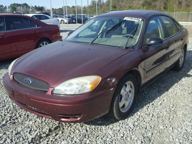 1FAFP53245A195317 - 2005 FORD TAURUS SE MAROON photo 2