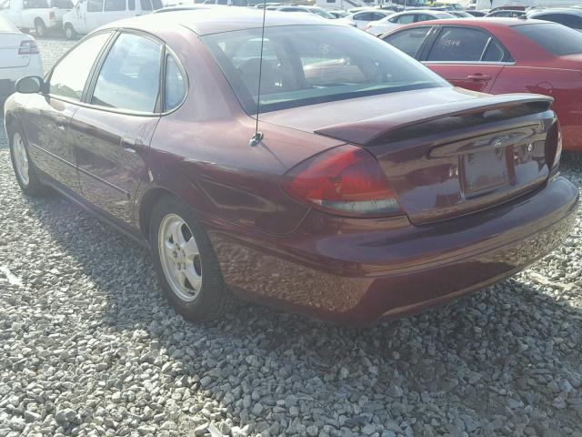 1FAFP53245A195317 - 2005 FORD TAURUS SE MAROON photo 3