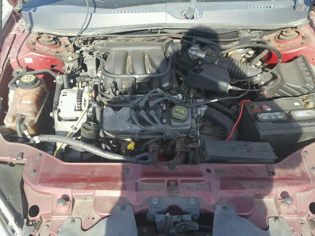 1FAFP53245A195317 - 2005 FORD TAURUS SE MAROON photo 7