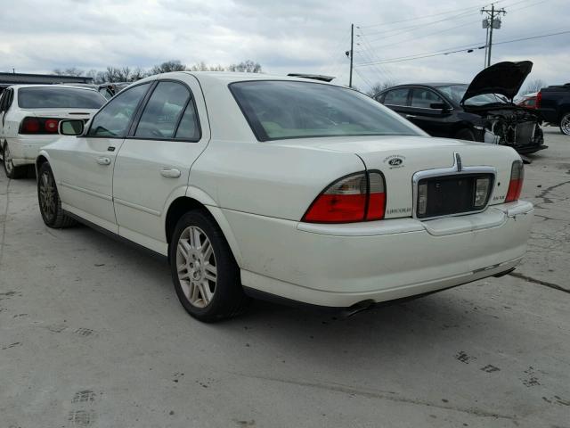 1LNHM87A25Y669279 - 2005 LINCOLN LS WHITE photo 3