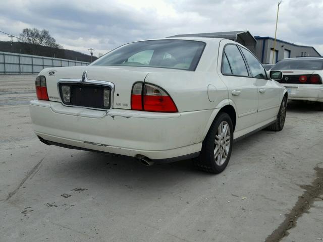 1LNHM87A25Y669279 - 2005 LINCOLN LS WHITE photo 4