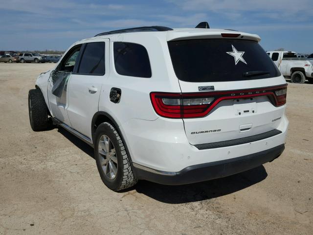 1C4RDHDG6EC426539 - 2014 DODGE DURANGO LI WHITE photo 3