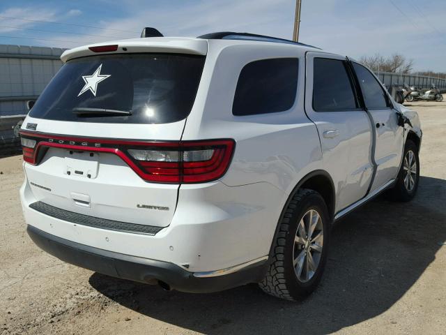 1C4RDHDG6EC426539 - 2014 DODGE DURANGO LI WHITE photo 4