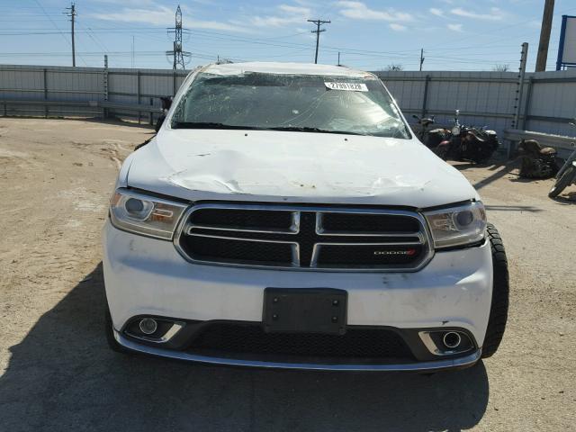 1C4RDHDG6EC426539 - 2014 DODGE DURANGO LI WHITE photo 9