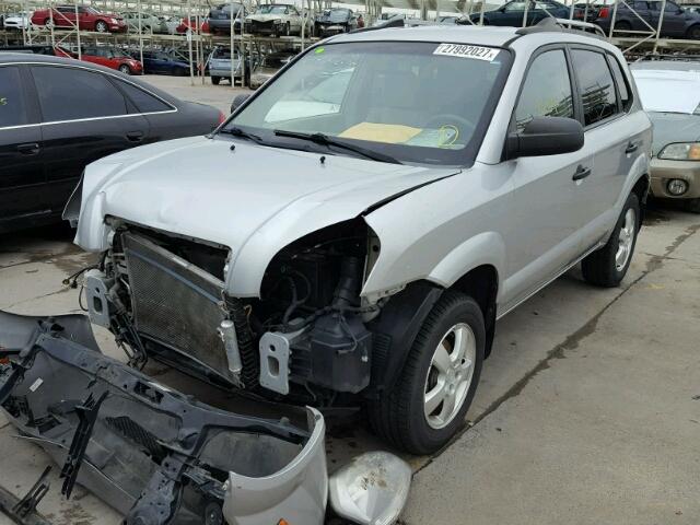 KM8JM12B97U523674 - 2007 HYUNDAI TUCSON GLS SILVER photo 2