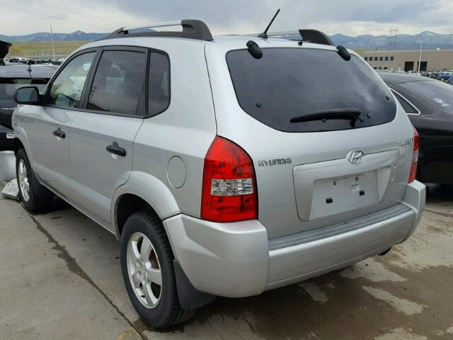 KM8JM12B97U523674 - 2007 HYUNDAI TUCSON GLS SILVER photo 3