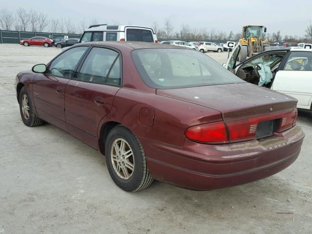 2G4WB55K011190878 - 2001 BUICK REGAL LS MAROON photo 3