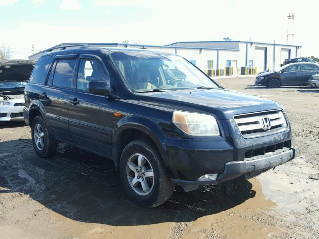 5FNYF18466B026854 - 2006 HONDA PILOT EX BLACK photo 1