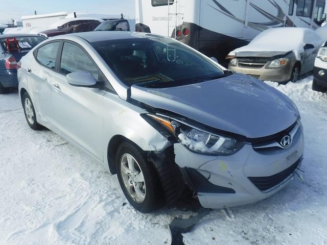 5NPDH4AE9EH516749 - 2014 HYUNDAI ELANTRA SE SILVER photo 1