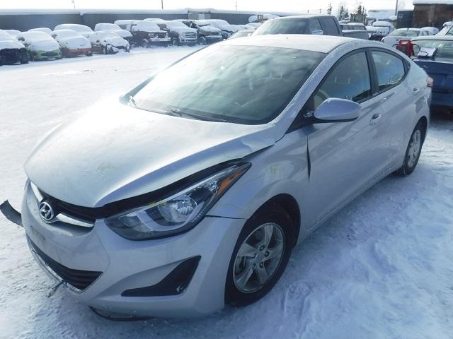 5NPDH4AE9EH516749 - 2014 HYUNDAI ELANTRA SE SILVER photo 2