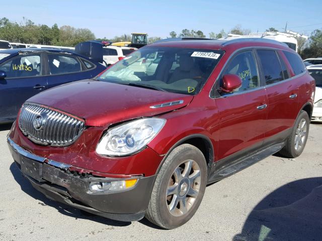5GAER23D99J175541 - 2009 BUICK ENCLAVE CX RED photo 2