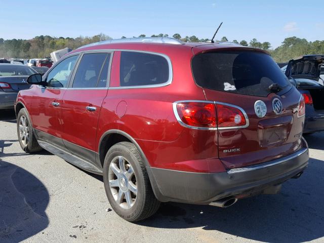 5GAER23D99J175541 - 2009 BUICK ENCLAVE CX RED photo 3