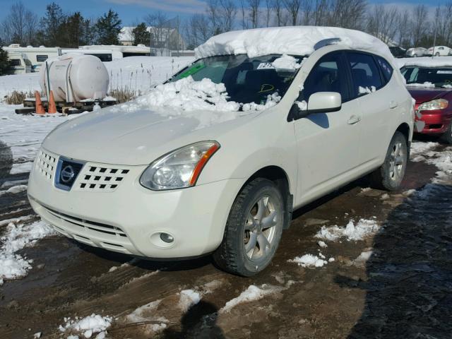 JN8AS58VX9W440804 - 2009 NISSAN ROGUE S WHITE photo 2