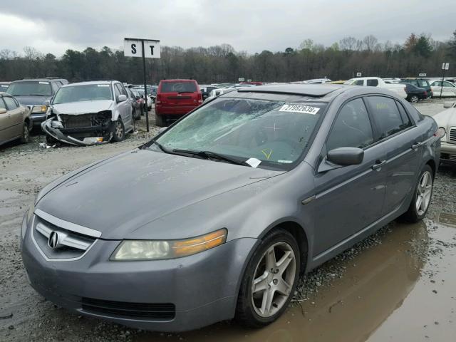 19UUA66215A015748 - 2005 ACURA TL GRAY photo 2