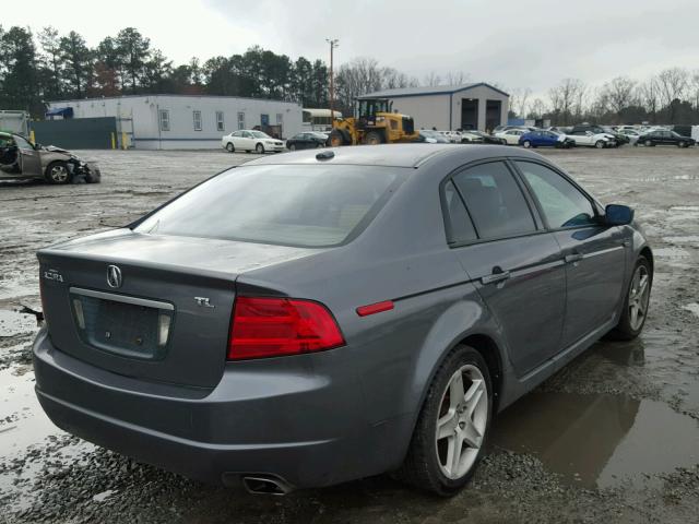 19UUA66215A015748 - 2005 ACURA TL GRAY photo 4