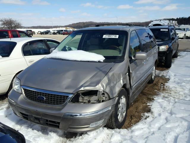 2FMDA58422BA30830 - 2002 FORD WINDSTAR L TAN photo 2