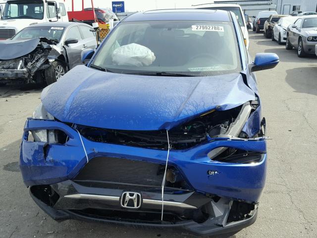 3CZRU5H5XJM707138 - 2018 HONDA HR-V EX BLUE photo 9