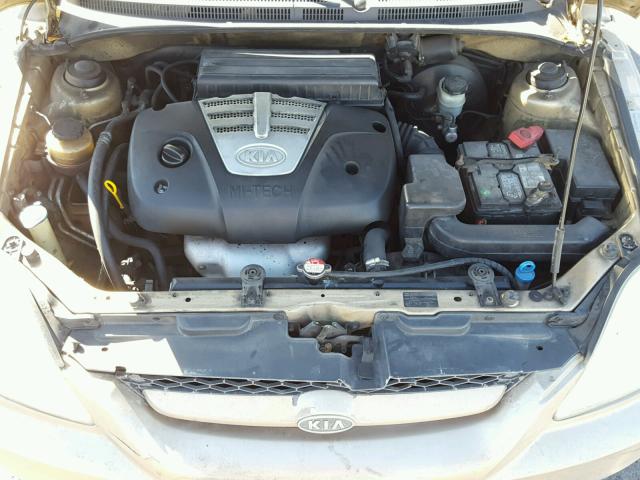 KNADC125756363209 - 2005 KIA RIO GOLD photo 7