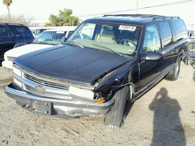 3GNFK16RXVG101816 - 1997 CHEVROLET SUBURBAN K BLACK photo 2