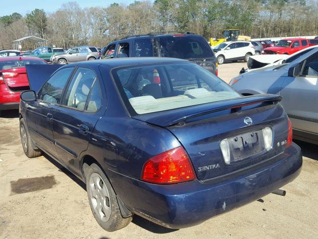 3N1CB51D76L507840 - 2006 NISSAN SENTRA 1.8 BLUE photo 3