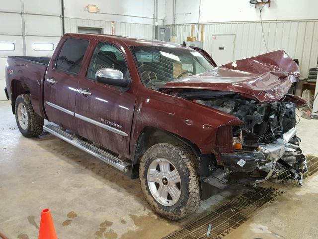 1GCPKSE73CF172700 - 2012 CHEVROLET SILVERADO BURGUNDY photo 1