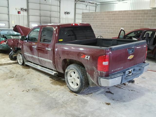 1GCPKSE73CF172700 - 2012 CHEVROLET SILVERADO BURGUNDY photo 3