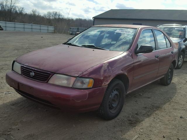 1N4AB41D6TC757503 - 1996 NISSAN SENTRA E MAROON photo 2