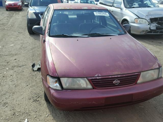 1N4AB41D6TC757503 - 1996 NISSAN SENTRA E MAROON photo 9