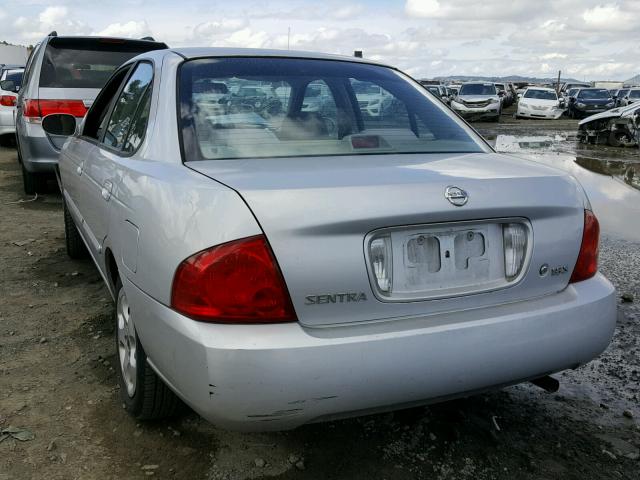 3N1CB51D16L643400 - 2006 NISSAN SENTRA 1.8 SILVER photo 3