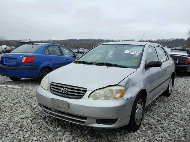 1NXBR32E94Z234415 - 2004 TOYOTA COROLLA CE SILVER photo 2