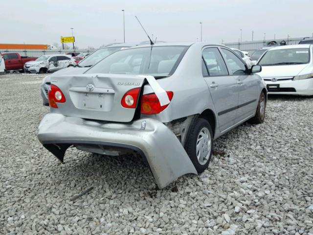 1NXBR32E94Z234415 - 2004 TOYOTA COROLLA CE SILVER photo 4