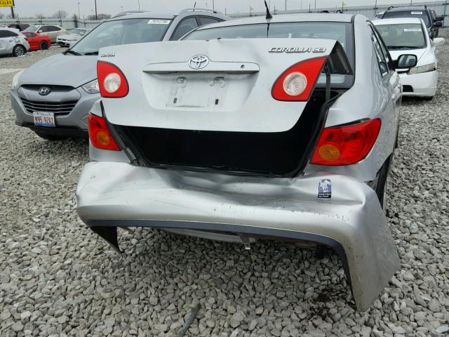 1NXBR32E94Z234415 - 2004 TOYOTA COROLLA CE SILVER photo 9