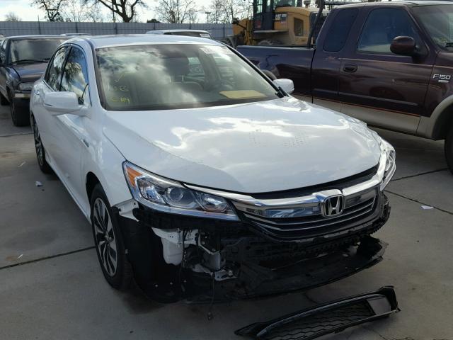 JHMCR6F39HC003690 - 2017 HONDA ACCORD HYB WHITE photo 1