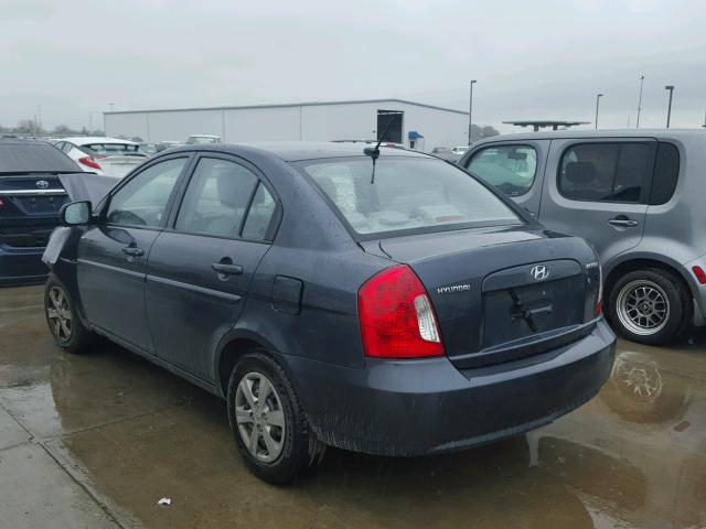 KMHCN4AC9BU606371 - 2011 HYUNDAI ACCENT GLS GRAY photo 3