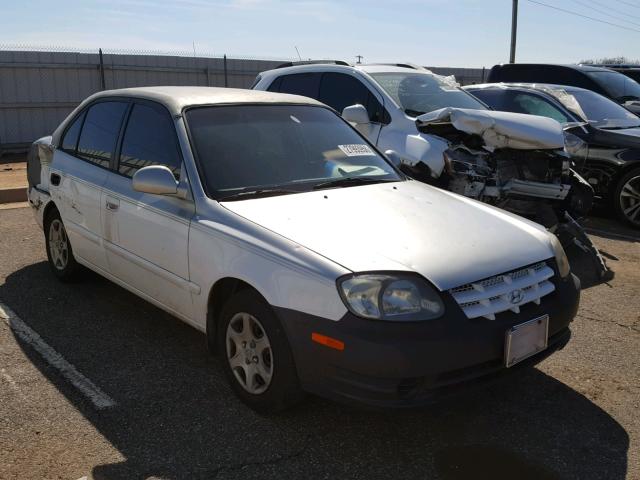 KMHCG45CX5U632387 - 2005 HYUNDAI ACCENT GL WHITE photo 1