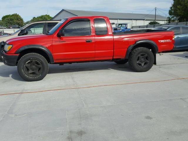 5TEWN72N82Z135629 - 2002 TOYOTA TACOMA XTR RED photo 9