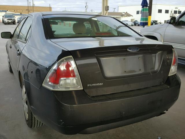 3FAFP06Z06R210642 - 2006 FORD FUSION S GRAY photo 3