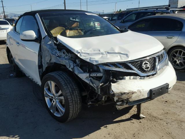 JN8AZ1FY6BW001512 - 2011 NISSAN MURANO CRO WHITE photo 1