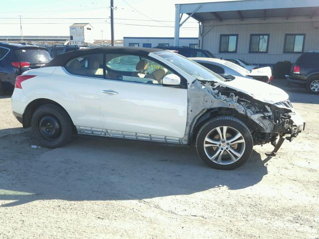 JN8AZ1FY6BW001512 - 2011 NISSAN MURANO CRO WHITE photo 9