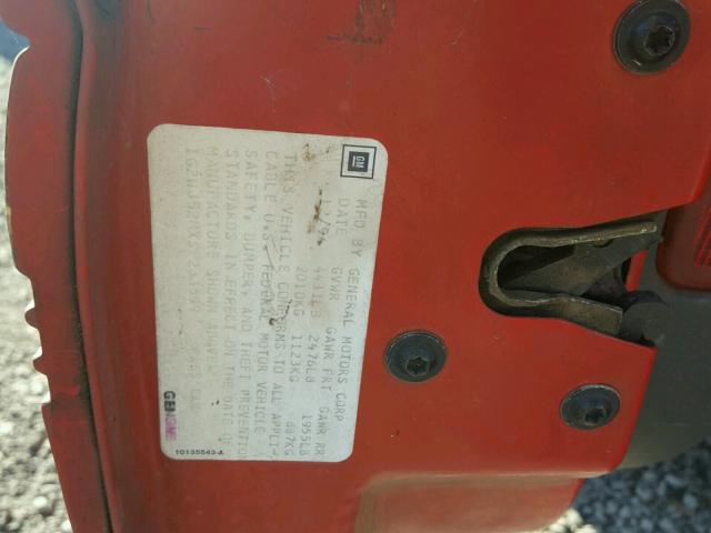 1G2WJ52MXSF233599 - 1995 PONTIAC GRAND PRIX 红色 照片 10