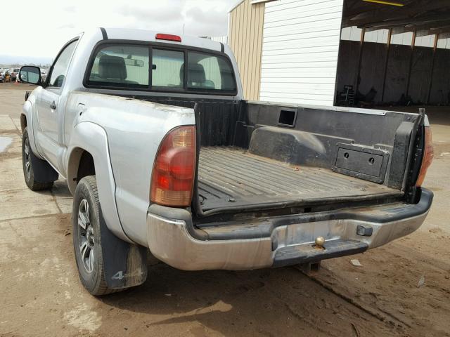 5TEPX42N65Z031819 - 2005 TOYOTA TACOMA SILVER photo 3