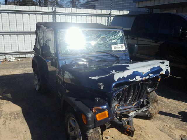 1J4FA39SX6P742672 - 2006 JEEP WRANGLER X BLUE photo 1