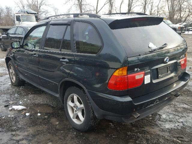 5UXFA53553LV99149 - 2003 BMW X5 3.0I GREEN photo 3