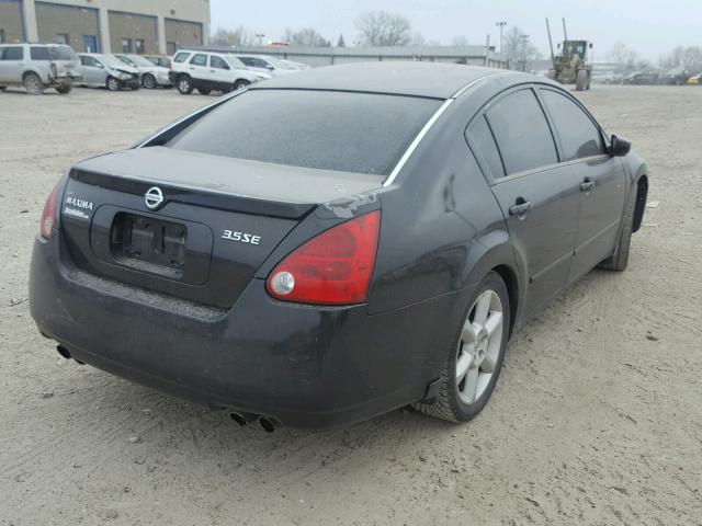 1N4BA41EX4C823617 - 2004 NISSAN MAXIMA SE BLACK photo 4