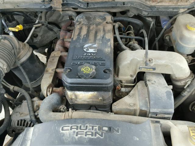 3D7MA48673G746109 - 2003 DODGE RAM 3500 S GREEN photo 7