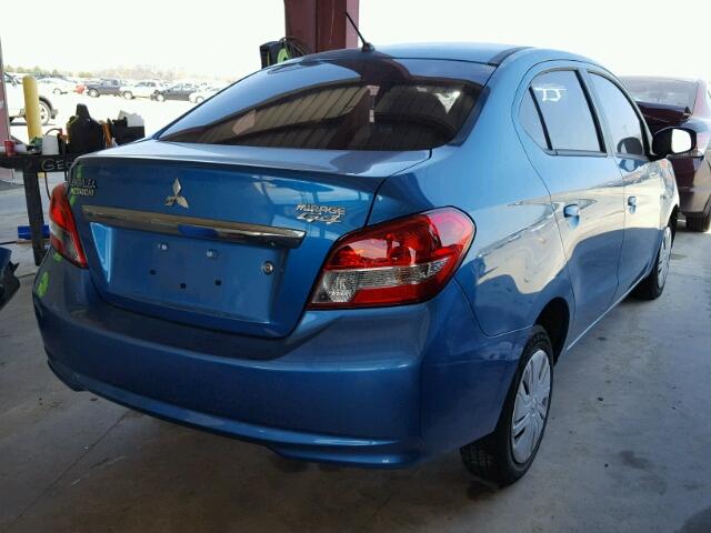 ML32F3FJ1HH003630 - 2017 MITSUBISHI MIRAGE G4 BLUE photo 4