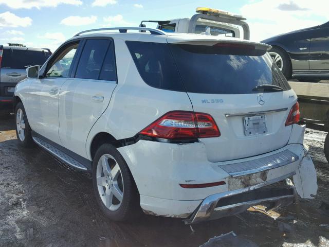 4JGDA7DB6DA236070 - 2013 MERCEDES-BENZ ML 550 4MA WHITE photo 3