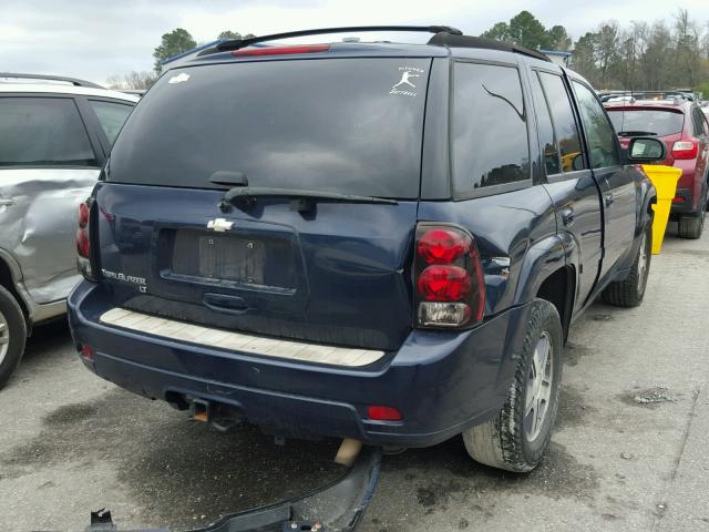 1GNDT13S372146992 - 2007 CHEVROLET TRAILBLAZE BLUE photo 4