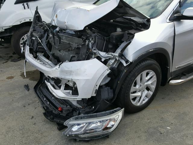 2HKRM3H76FH527261 - 2015 HONDA CR-V EXL SILVER photo 9